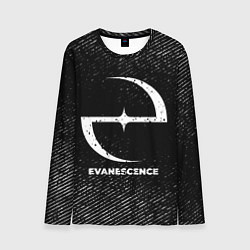 Лонгслив мужской Evanescence с потертостями на темном фоне, цвет: 3D-принт