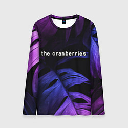 Лонгслив мужской The Cranberries neon monstera, цвет: 3D-принт