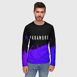 Лонгслив мужской Paramore purple grunge, цвет: 3D-принт — фото 2