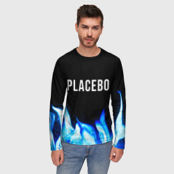 Лонгслив мужской Placebo blue fire, цвет: 3D-принт — фото 2
