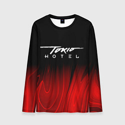Мужской лонгслив Tokio Hotel red plasma