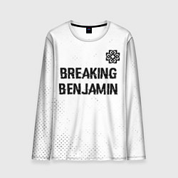 Лонгслив мужской Breaking Benjamin glitch на светлом фоне: символ с, цвет: 3D-принт