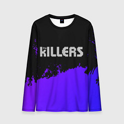 Мужской лонгслив The Killers purple grunge