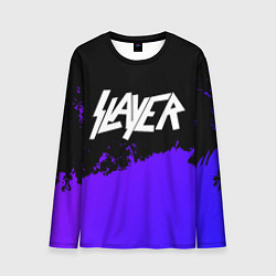 Лонгслив мужской Slayer purple grunge, цвет: 3D-принт