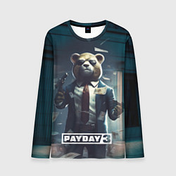 Лонгслив мужской Payday 3 bear, цвет: 3D-принт
