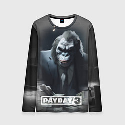 Лонгслив мужской Payday 3 big gorilla, цвет: 3D-принт