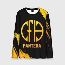 Лонгслив мужской Pantera - gold gradient, цвет: 3D-принт
