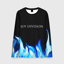 Лонгслив мужской Joy Division blue fire, цвет: 3D-принт