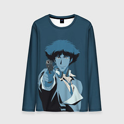 Лонгслив мужской Spike Spiegel blue, цвет: 3D-принт