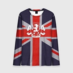 Лонгслив мужской Asking Alexandria британский флаг, цвет: 3D-принт