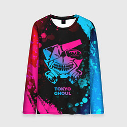 Лонгслив мужской Tokyo Ghoul - neon gradient, цвет: 3D-принт