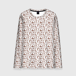 Мужской лонгслив Альпака паттерн