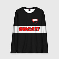 Мужской лонгслив Ducati motors - черный