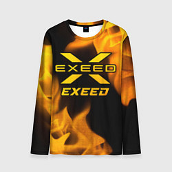 Лонгслив мужской Exeed - gold gradient, цвет: 3D-принт