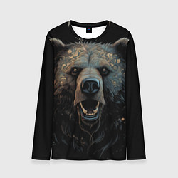 Лонгслив мужской Мощный медведь, цвет: 3D-принт