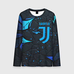 Лонгслив мужской Juventus abstract blue logo, цвет: 3D-принт