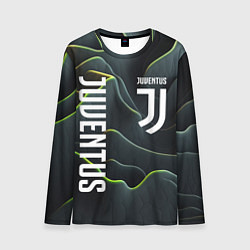 Лонгслив мужской Juventus dark green logo, цвет: 3D-принт