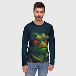 Лонгслив мужской Pepe frog, цвет: 3D-принт — фото 2
