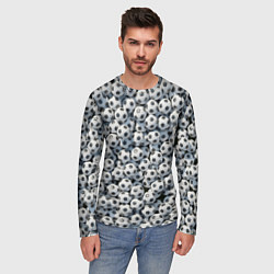 Лонгслив мужской Узор с мячиками, цвет: 3D-принт — фото 2