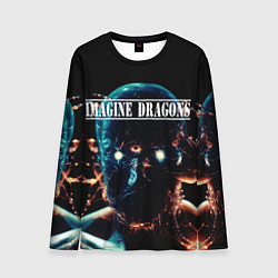 Лонгслив мужской Imagine Dragons рок группа, цвет: 3D-принт