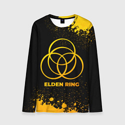 Лонгслив мужской Elden Ring - gold gradient, цвет: 3D-принт