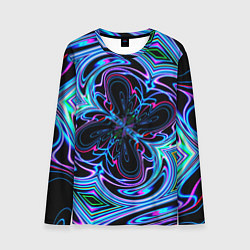 Мужской лонгслив Абстракция neon