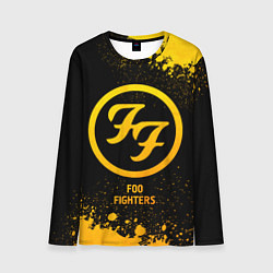 Лонгслив мужской Foo Fighters - gold gradient, цвет: 3D-принт