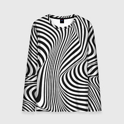 Лонгслив мужской Цвета зебры оптическая иллюзия, цвет: 3D-принт