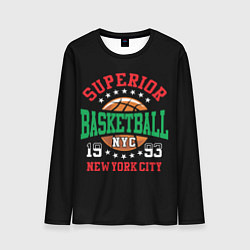 Лонгслив мужской Superior basketball, цвет: 3D-принт
