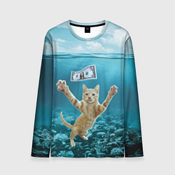 Лонгслив мужской Nirvana Cat, цвет: 3D-принт