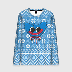 Лонгслив мужской Huggy Wuggy christmas sweater, цвет: 3D-принт