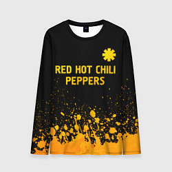 Мужской лонгслив Red Hot Chili Peppers - gold gradient посередине