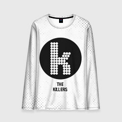 Лонгслив мужской The Killers glitch на светлом фоне, цвет: 3D-принт