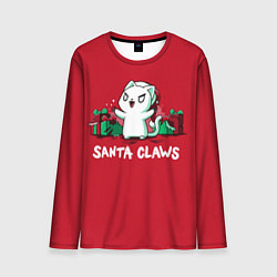 Лонгслив мужской Santa claws, цвет: 3D-принт