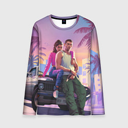 Лонгслив мужской Jason & Lucia - GTA 6 official art, цвет: 3D-принт