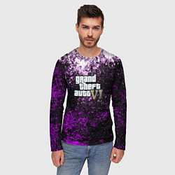 Лонгслив мужской Grand Theft Auto 6 vice city, цвет: 3D-принт — фото 2