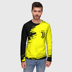 Лонгслив мужской Juventus спортивные краски, цвет: 3D-принт — фото 2