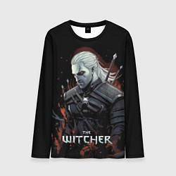 Лонгслив мужской Ведьмак Геральт из Ривии, цвет: 3D-принт