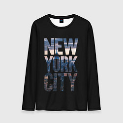 Лонгслив мужской New York City - USA, цвет: 3D-принт