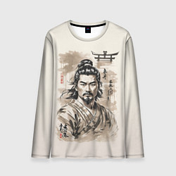 Лонгслив мужской Vintage samurai, цвет: 3D-принт