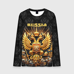Лонгслив мужской Russia gold, цвет: 3D-принт