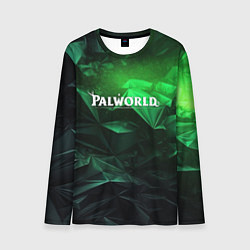 Лонгслив мужской Palworld logo green abstract, цвет: 3D-принт