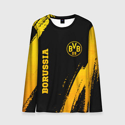 Лонгслив мужской Borussia - gold gradient вертикально, цвет: 3D-принт
