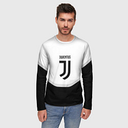 Лонгслив мужской Juventus black geometry sport, цвет: 3D-принт — фото 2