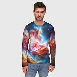Лонгслив мужской The cosmic nebula, цвет: 3D-принт — фото 2
