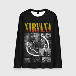 Лонгслив мужской Nirvana forever, цвет: 3D-принт