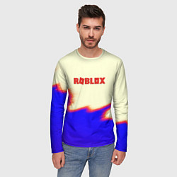 Лонгслив мужской Roblox краски текстура game, цвет: 3D-принт — фото 2