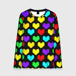 Мужской лонгслив Undertale heart pattern