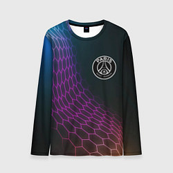 Лонгслив мужской PSG футбольная сетка, цвет: 3D-принт