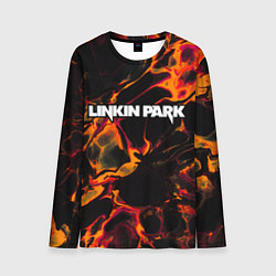 Лонгслив мужской Linkin Park red lava, цвет: 3D-принт